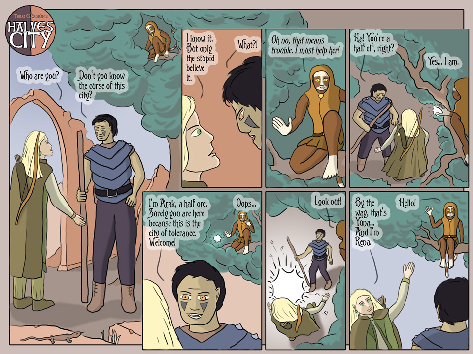 Halves City Comic